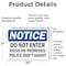 Signmission Do Not Enter Dog On Premises Police Don't Shoot OSHA Notice Sign, Vinyl Decal, 10in W x 7in L, 2PK OS-2PACK-NS-D-710-L-11178 - alternate 3